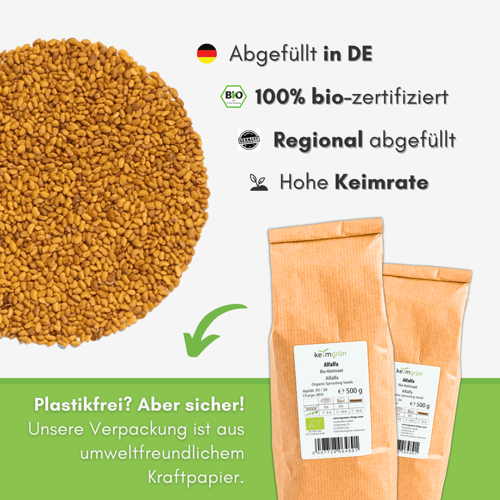 Alfalfa Bio - Keimsaat - Keimgrün