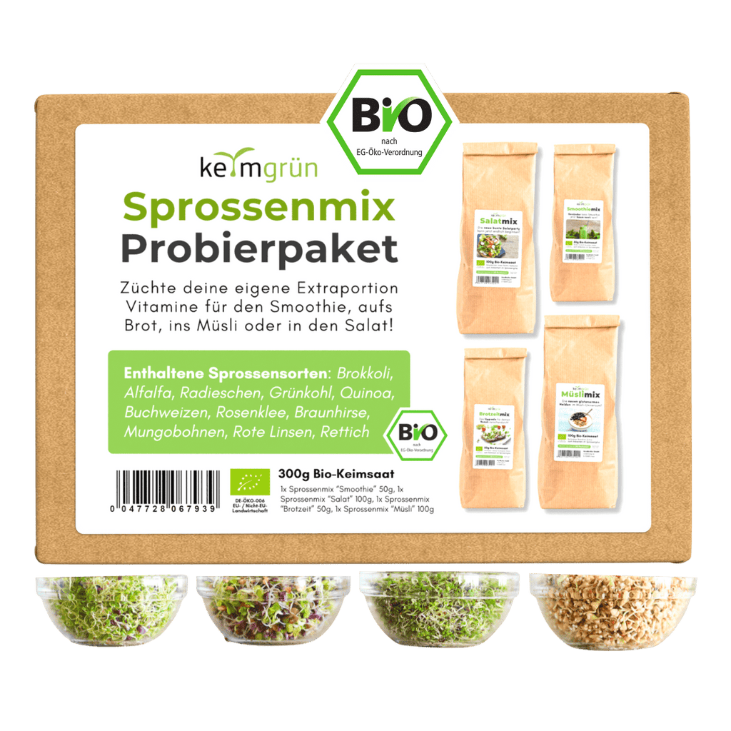 Keimgrün Sprossenglas Starterpaket - Keimgrün