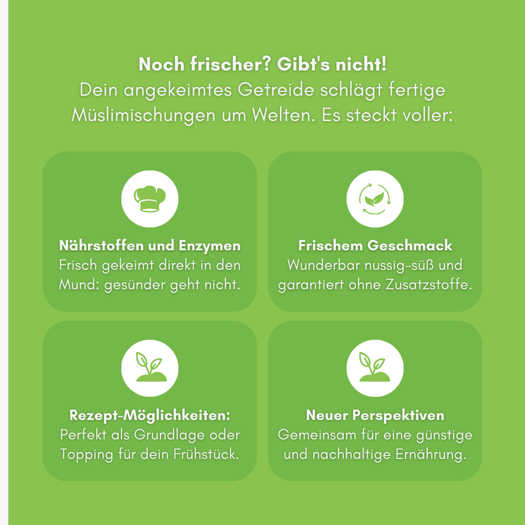 Keimliebe Frühstücksmix - Keimgrün