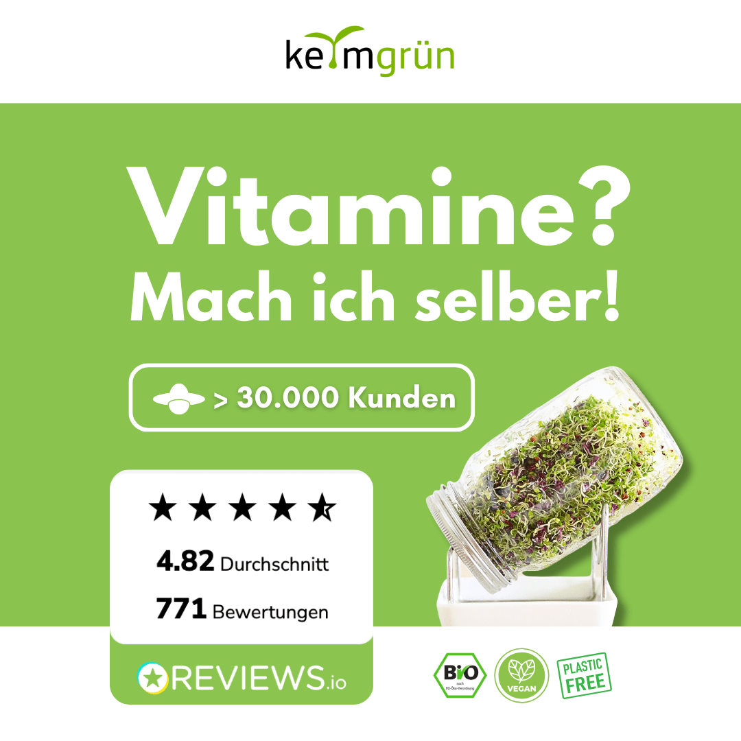 Rosenklee Bio - Keimsaat - Keimgrün