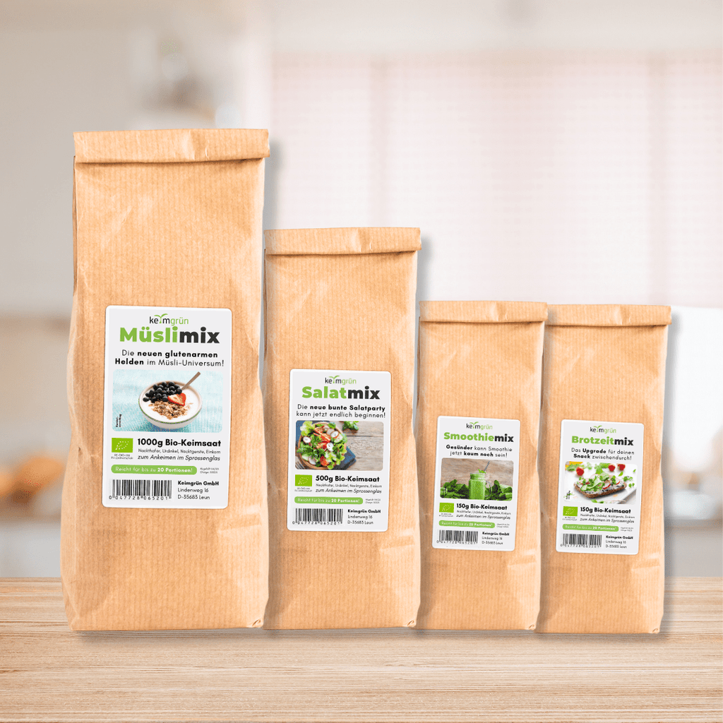 Sprossenmix Bundle "Kraftpaket" - Keimgrün