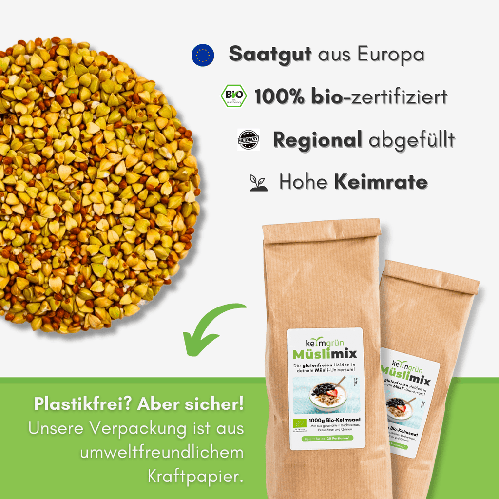 Sprossenmix "Müsli" Keimsaat - Keimgrün